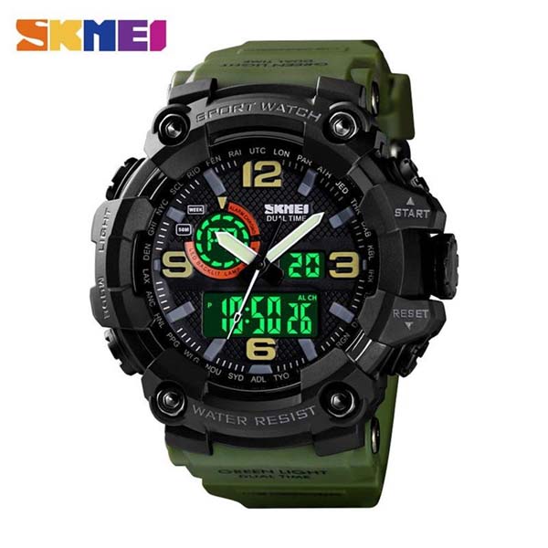 SKMEI 1520 Fashion Sports Digital Large Dial Multifunction Watch For Men