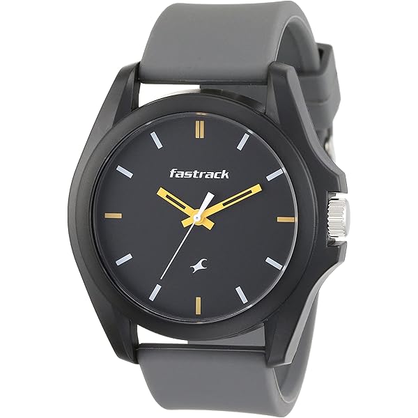 Fastrack Fastfit Quartz Analog Grey Dial Silicone Strap Unisex Watch/68011PP08
